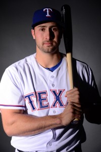 Mar 2, 2015; Surprise, AZ, USA; Texas Rangers third baseman Joey Gallo (70) poses for a portrait during Photo Day at Surprise Stadium. Mandatory Credit: Joe Camporeale-USA TODAY Sports