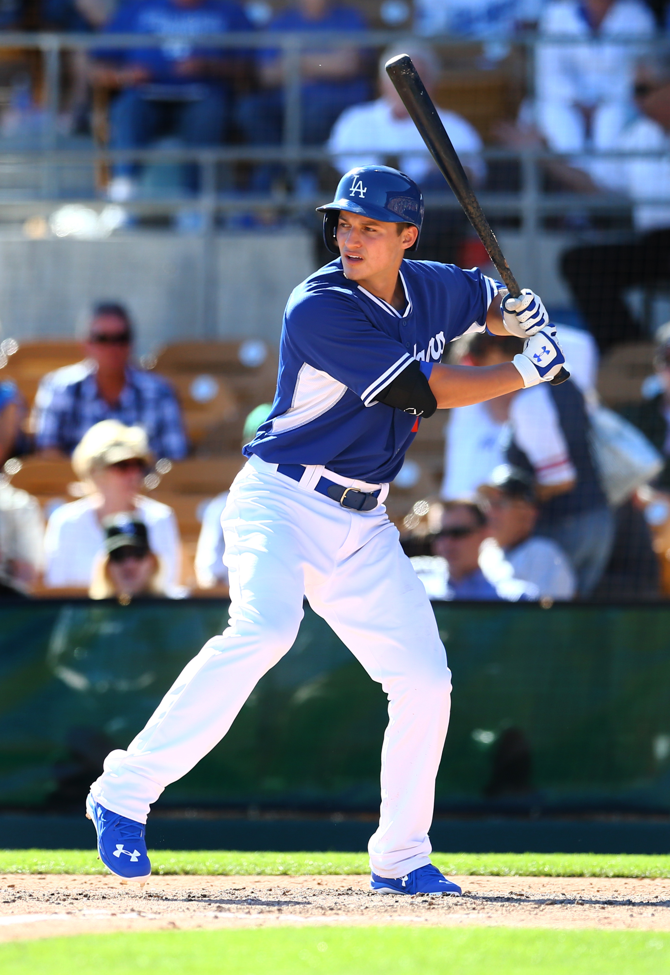 Los Angeles Dodgers' Corey Seager rounds the bases on his three