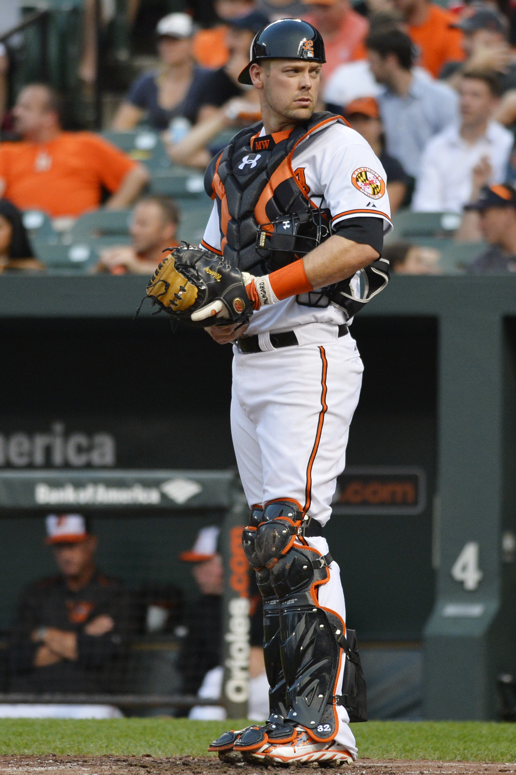 Baltimore Orioles catcher Matt Wieters (32) during game against